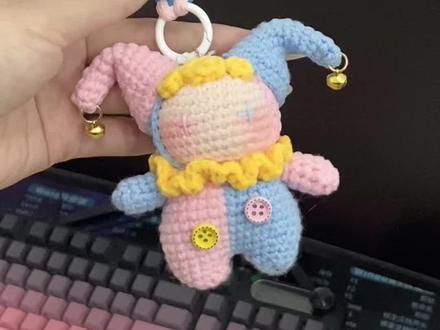 小丑玩偶毛线钩织详细视频教程来啦! #毛线钩织 #钩织小物 #手工DIY #新手零基础钩针编织教程 #钩针玩偶