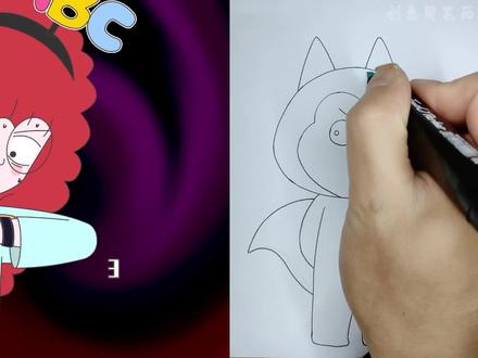 看动画学画哈小浪#动漫#动画#儿童动画#画画#绘画