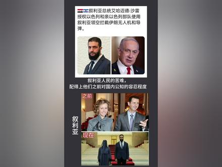 #dou上热门 叙利亚总统宣布向以色列开放领空#叙利亚 #以色列