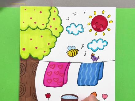 五一劳动节主题画 超简单的五一劳动节创意画,快带孩子一起画吧!#幼儿创意美术 #五一劳动节主题画 #儿童绘画 #五一劳动节简笔画 #幼儿简笔画