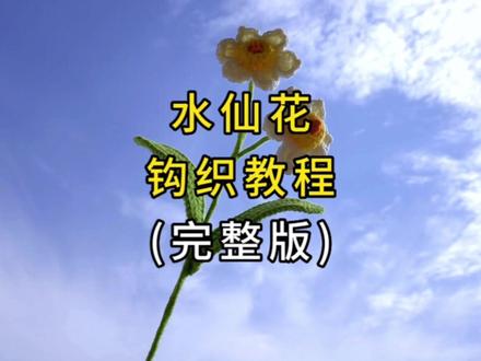 水仙花钩织教程 #手工diy #钩针基础教程 #水仙花