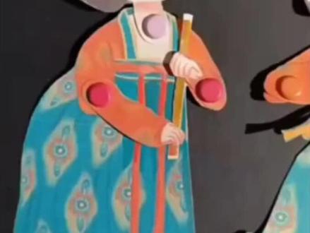 皮影版《唐宫夜宴》国风手工详细跟做教程 #国风手工作品 #皮影戏手工制作 #新年手工作业 #手工教程视频原创 #不完美手工事务所