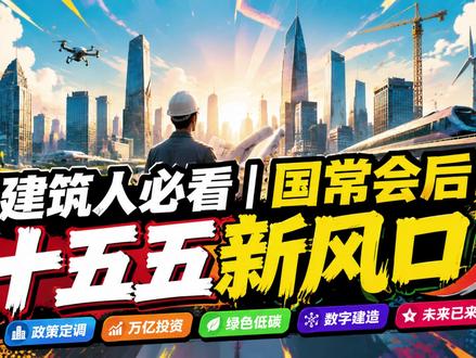 ✨建筑人必看|国常会后,十五五新风口! 2026年5月15日召开国务院常务会议!
📣建筑行业大变天!十五五政策红利来了✅
🔹🏙️城市更新:15 万亿投资,老旧小区 / 管网 / 平急两用新岗多
🔹🌾乡村基建:增量蓝海,农田水利 / 民宿 / 公建岗位稳
🔹♻️绿色低碳:懂碳核算 / 超低能耗,薪资涨 30%
🔹🤖智能建造:BIM / 数字孪生,年轻人优先、缺口大
🔹🏠保障房:政策兜底,岗位超稳定
告别粗放盖房,拼专业才赚钱!赶紧学新技能抓红利~
#十五五规划 #乡村建设 #城市更新 #工地 #包工头 @福建住建