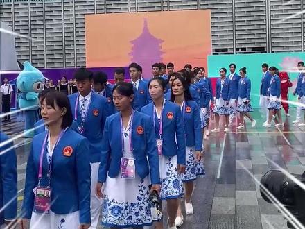 杭州亚运会亚运村开村仪式中国体育代表团入场#聚焦杭州亚运会