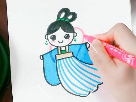 #宠粉 我的粉丝不可能不会画嫦娥#画画 #简笔画 #中秋