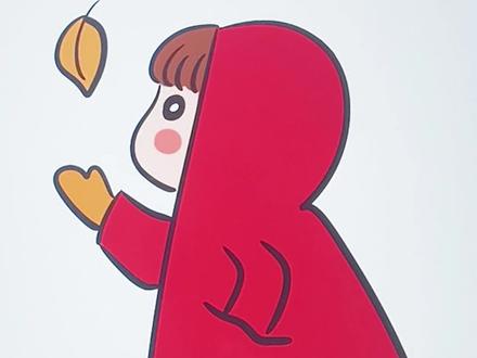 秋天的小女孩#简笔画#画画教程#学画画#人物简笔画