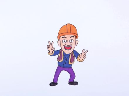 熊大,熊二,俺光头强来了,光头强简笔画熊出没强哥手绘 #光头强 #光头强简笔画 #熊出没 #儿童简笔画