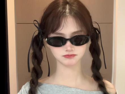 扁头也能扎的双麻花教程 #发型教程 #麻花辫