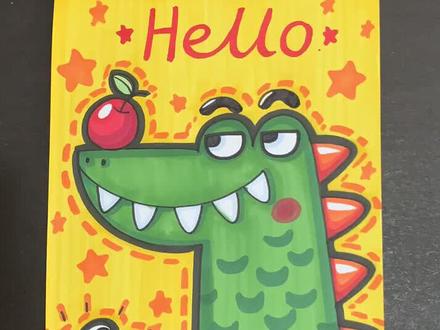 #儿童画 #卡通画 你看到我的视频是几点??