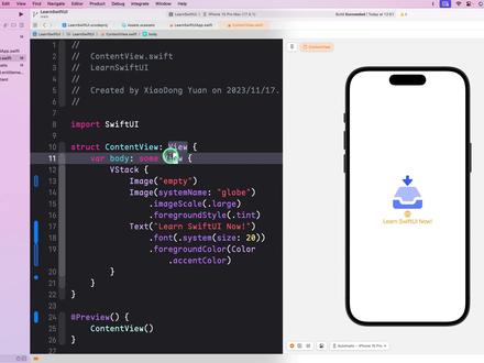 SwiftUI「做个应用」 - 文件操作 带你了解 Xcode 里对文件的基础操作内容,新建文件,整理文件,删除文件,添加文件等。#SwiftUI #做个应用 #独立开发者 #iOS应用 #知识分享