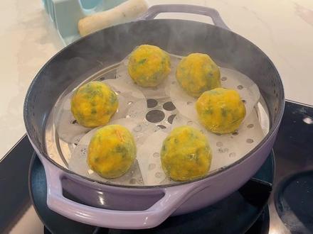 蔬菜玉米团子好好吃👍