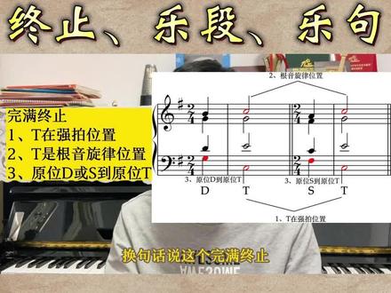 #和声学教程 ,第8讲,终止、乐段、乐句,#萌哥音乐 #和声 #和声学