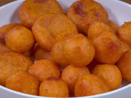 冬天就要这样吃红薯,加一碗糯米粉又脆又糯,太香了