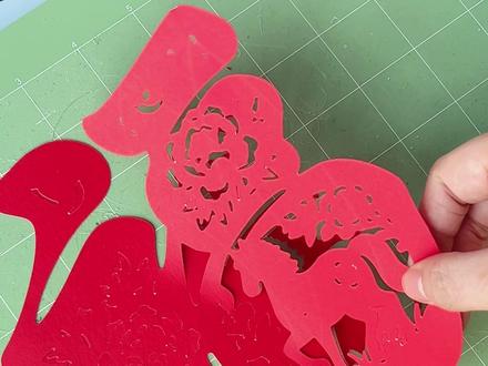 一看就会得马年窗花剪纸提前学起来! #新年窗花 #亲子手工 #乐立克 #乐立克刻字机 #元旦手工