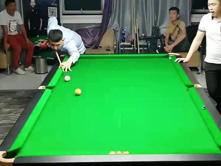 早年准神罕见追分局,与杨邵杰放盖佳一打8 #郑宇伯 #杨邵杰 #盖佳一 #台球 #九球