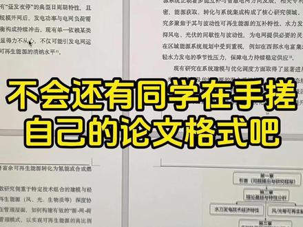 不会还有同学在手搓自己的论文格式吧 #论文格式 #格式修改 #干货分享 #墨得问题 #论文