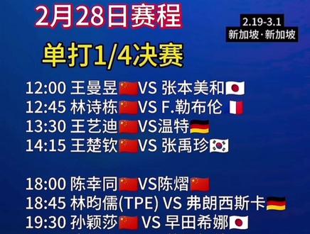 2026 新加坡大满贯 为他们加油💪💪💪