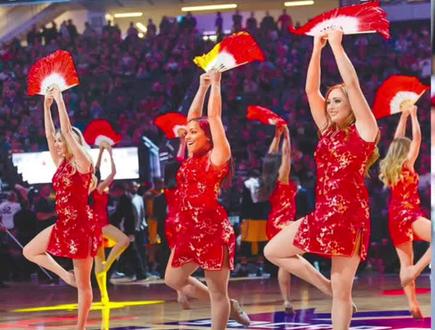 NBA啦啦队穿旗袍,太好看#运动 #篮球 #舞蹈 #美女 #旗袍 #NBA