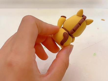 十二生肖系列——活泼开朗的小马驹#十二生肖 #超轻粘土 #手工 #你在抖音搜什么