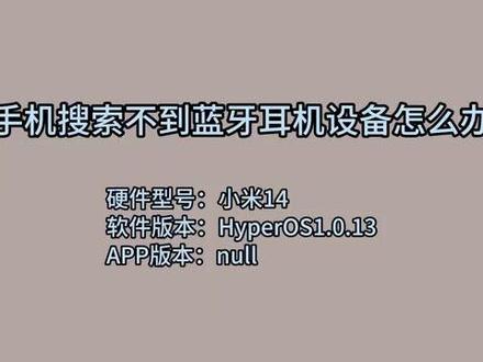 手机搜索不到蓝牙耳机设备怎么办 #科技 #科普
