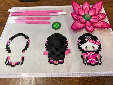 #拼豆 #甄嬛 #惊鸿舞 #手工diy #做手工我是认真的 教程来啦,宝子们可以把图纸上背面手手的白色换成水袖的第一个色会更自然哦,图纸在品论区啦,有问题随时问,做完的宝宝有空的话返个图,我会感动到流泪的