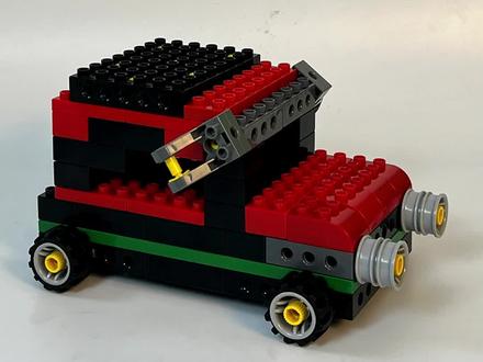 如何优雅的介绍我的车?#薯条的乐高课 #乐高搭建吉普车 #乐高大颗粒作品 #培养孩子动手能力及创造力