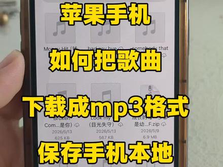 苹果手机如何把歌曲下载成mp3格式呢,保存手机本地可拷入u盘,qq音乐,网易云音乐,汽水音乐,酷狗音乐的歌曲怎么下载成mp3格式,今天一个视频教会你,不用下载软件手机30秒轻松搞定#歌曲下载mp3格式 #音乐下载mp3 #视频音乐下载 #歌曲下载到手机 #mp3格式转换