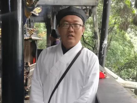 青城山天师洞。老祖天师殿堂。
