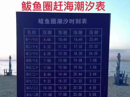 鲅鱼圈赶海潮汐表,宝子们自己保存哈#重要通知