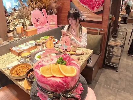 不用去小韩就能体验到的生日仪式感! #安又胖 #韩式烧烤 #生日仪式感 #韩式烤肉