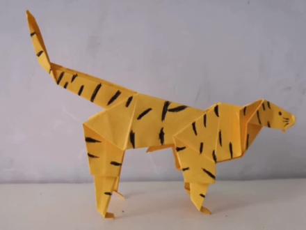 老虎折纸教程#折纸 #手工折纸 #手工diy #爱手工