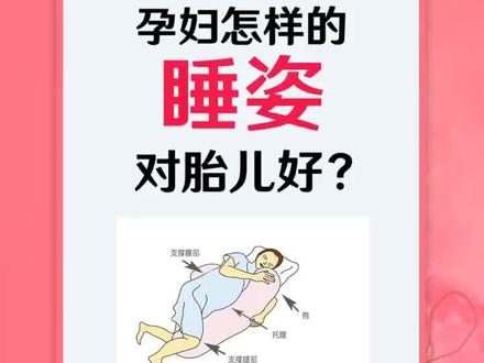 孕期这样睡对胎儿好,赶紧学习学习~#关爱女性健康
