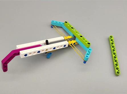 乐高小颗粒|弓弩 #乐高搭建 #乐高 #动手动脑 #手工制作 #弩 #弹性势能 #杠杆原理 #创意 #少玩手机