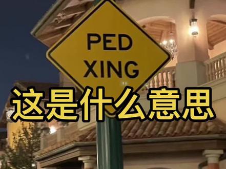 PED XING是什么意思?行人的行?