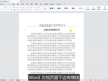 Word页眉有横线删不掉怎么办 #页眉横线 #页眉横线怎么删除 #word #word技巧 #雅风word教程