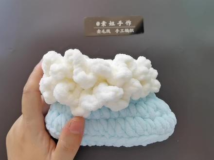 素姐手作 冰条线花边雪地靴宝宝鞋子新手编织视频教程 #钩针教程 #钩针编织 #宝宝鞋