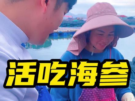 活海参怎么吃?我建议您煮熟了吃,毕竟大家都不是广东人#海鲜🦞 #高端食材 #海参 @DOU+小助手