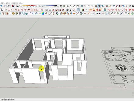 草图大师如何绘制门窗模型?11分钟SU课,让你轻松学会建模技巧 #草图大师 #sketchup #建模