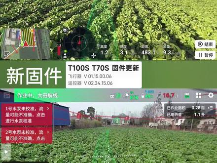 大疆T100S,升级了新固件,在之前撞线炸机的地方还会炸机吗?答案是不会了,新固件对于这种电线场景进行了优化,每年的新飞机刚出来时,总会有些不完善的地方,一般更新几个固件以后就会变的比较稳定了。我自己一般都是用最新固件,新固件主要是解决已知问题,优化一些功能,再就是增加一些新的功能,及时的更新固件你的飞机才是最新的飞机!大疆的工程师面对问题时从来不是逃避问题,而是根据用户的反馈积极的去解决问题。可能有些人又会说充值了,其实我对于这个言论是无所谓的,我做了应该做的事实测试,不造假,不写剧本,测试也是我自己的飞机,耗费我自己的时间,我对得起自己的良心,其它就无所谓了。@DJI大疆农业#大疆T100s #大疆农业 #炸机