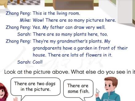 人教版PEP五年级上册第5单元课文第51-52页慢速跟读