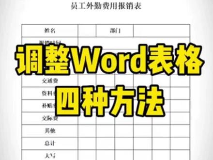 整理了4种word表格经常遇到的问题
