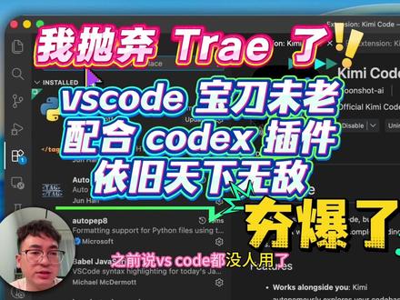 vscode 宝刀未老配合 codex 插件依旧天下无敌,强力推荐