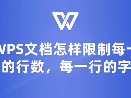 超实用!WPS文档教你限制每页行数和字数,让排版秒变高级! #wps #wps教程 #wps教学 #wps文档