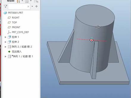 Creo轨迹筋的做法,零基础学creo,欢迎关注本抖音账号