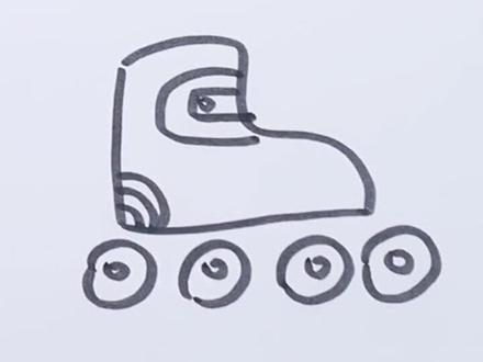 今天来画“溜冰孩儿”#旱冰 #滑冰 小时候也尝试过滑轮滑,奈何技术太差,只能扶墙走#简笔画 #画画