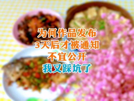 三天前发布的作品,为何昨天才被通知不宜公开?原来我又踩坑了#记录真实生活 #中视频伙伴计划 #视频知识分享 #干货分享