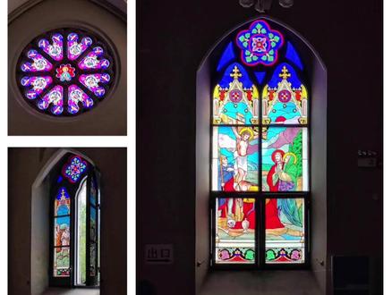 哥特式教堂花窗小手工。赶快动起双手制作吧#创意美术