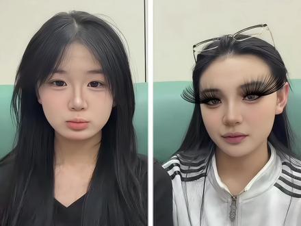 戏精上身了?#奕轩#姐姐平时的化这么浓的妆嘛