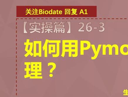 F26-3 如何用Pymol软件对蛋白表面处理?