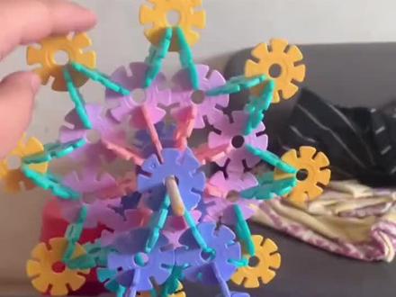 雪花片摩天轮 拼图教程